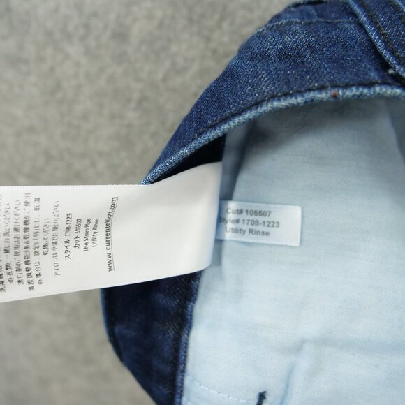 Current Elliott Jeans Womens 27 Blue Stove Pipe Straight Leg High Rise Zip New - Picture 9 of 16